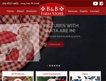 Tablet Screenshot of bandbfarmstore.com